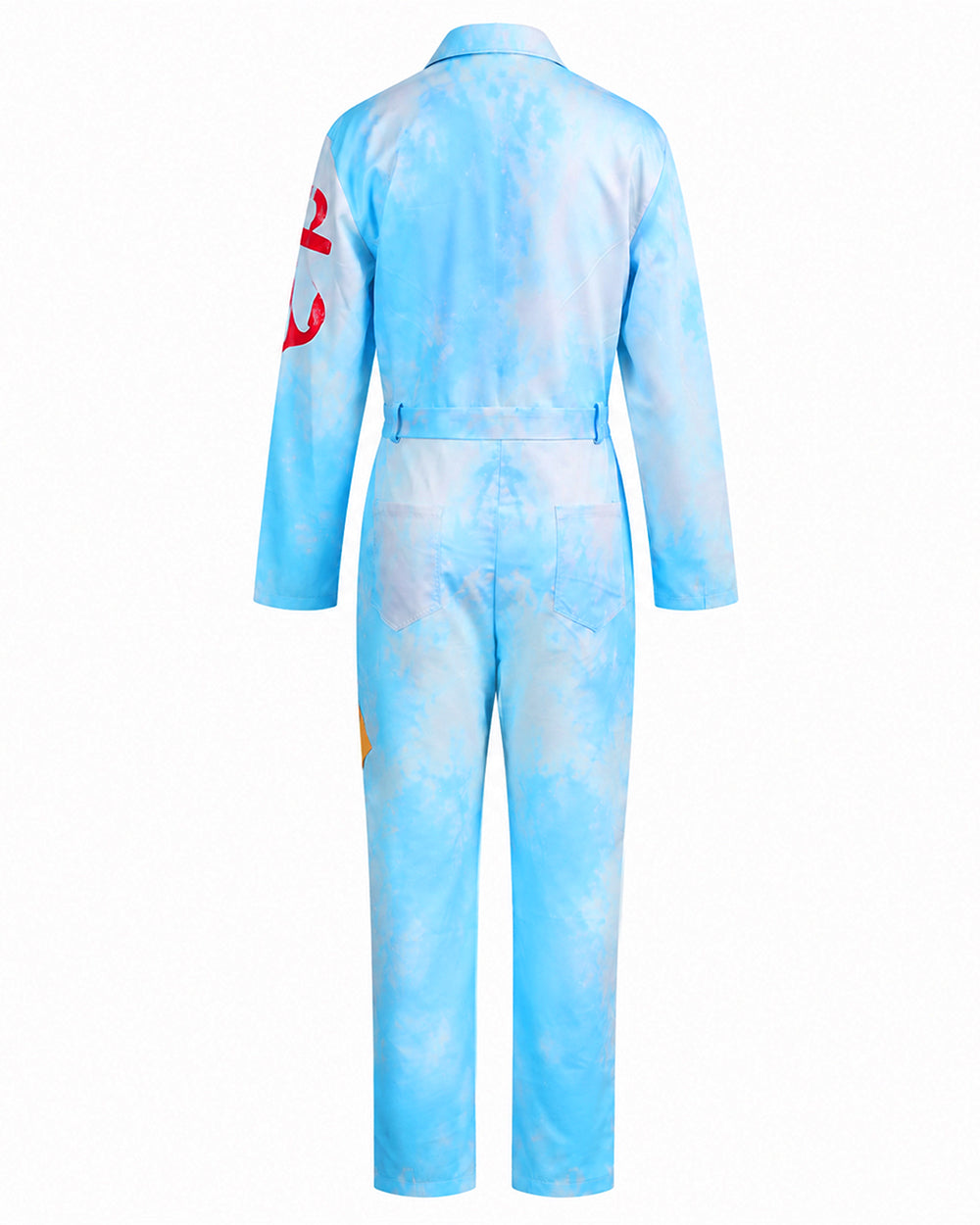 Royal Sailor Twin Costume Blue Jumpsuit with Striped Shirt and Hat for Kids Adults Halloween Cosplay Party