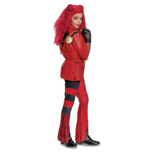 Girls Princess Red Costume The Rise Of RED Tops Vest and Pants Suit Halloween Cosplay Outfit