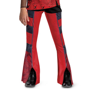 Girls Princess Red Costume The Rise Of RED Tops Vest and Pants Suit Halloween Cosplay Outfit