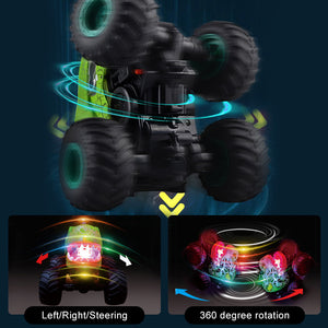 2.4G Dinosaur RC Car 360° Stunt Spray Car Monster Climbing Truck Electric Remote Control Toy Cool Light