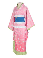 Adult Mitsuri Cosplay Costume Women Kimono Outfit Halloween Dress Up Full Set