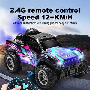 4WD RC Off-road Vehicle 2.4G Fast Remote Control  Drift Car Double Spray Electric Car Toy