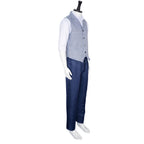Men If Movie Cal Costume Calvin Grey Cosplay Outfit Shirt Pants and Vest Full Set