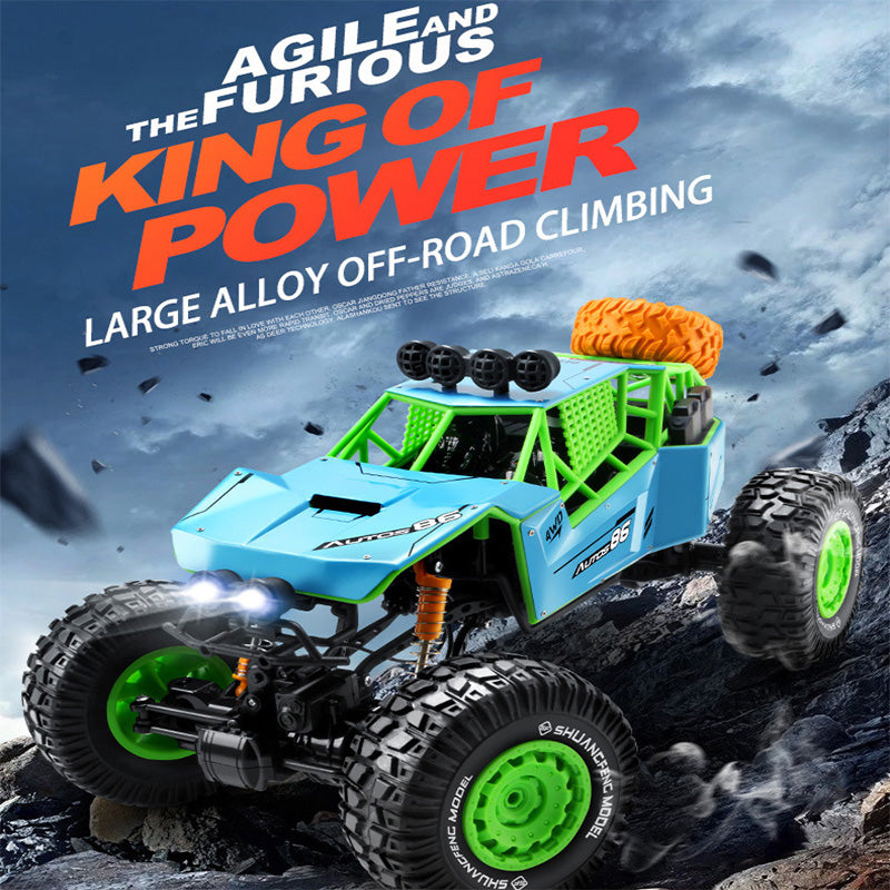 1/8 Remote Control Car 2.4G Alloy Climbing Car 4WD Bigfoot Off-road Vehicle For Kids