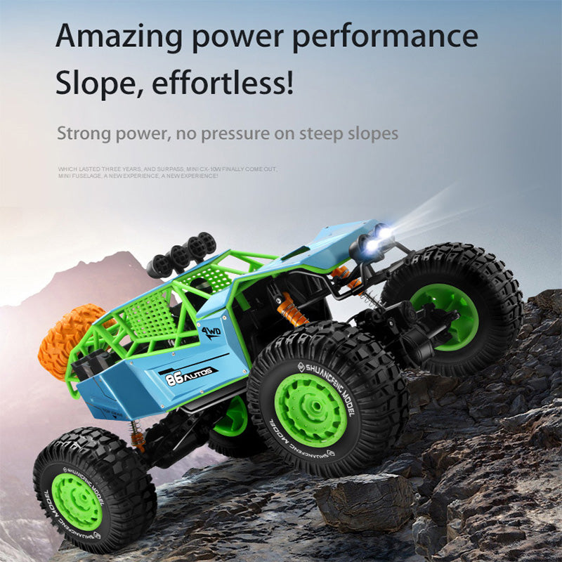 1/8 Remote Control Car 2.4G Alloy Climbing Car 4WD Bigfoot Off-road Vehicle For Kids