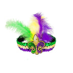 Ladies Mardi Gras Outfit Fashion Cloak and Headband 2 pcs Suit for Raucous Street Parties
