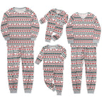 Christmas Moose Family Matching Costume Baby Romper Kids Adult Long Sleeve Tops Pants Suit