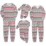 Christmas Moose Family Matching Costume Baby Romper Kids Adult Long Sleeve Tops Pants Suit