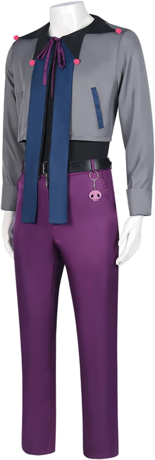 Men Rin Itoshi Outfit Shadow Striker Rin Costume with Tail for Cosplay