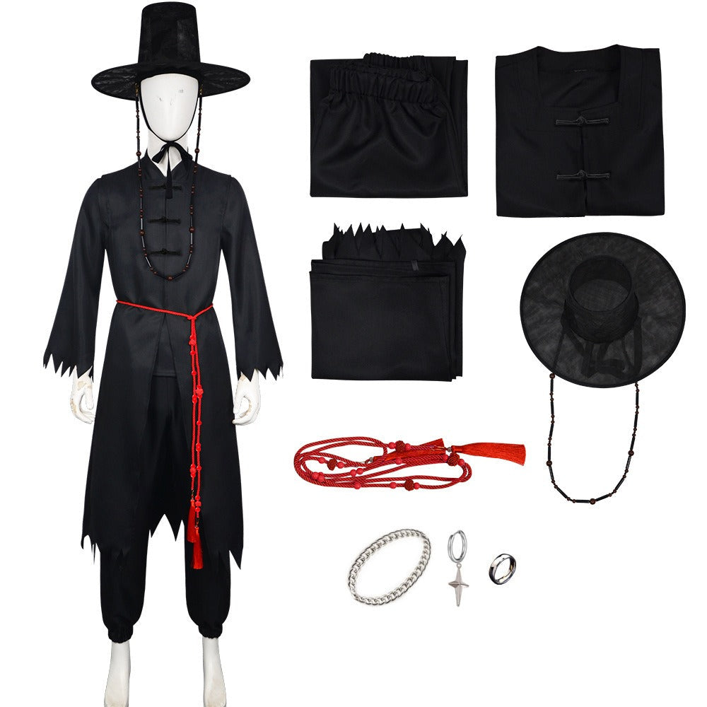 Kids Adults “Your Idol” Performance Costume Full Set Black Party Cosplay Costume