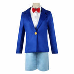 Kids Blue School Uniform Anime Case Closed Little Detective Suit for Cosplay