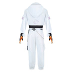 IDV Game Prisoner Uniform Men Cosplay Costume White Outfit with Headphone Full Set
