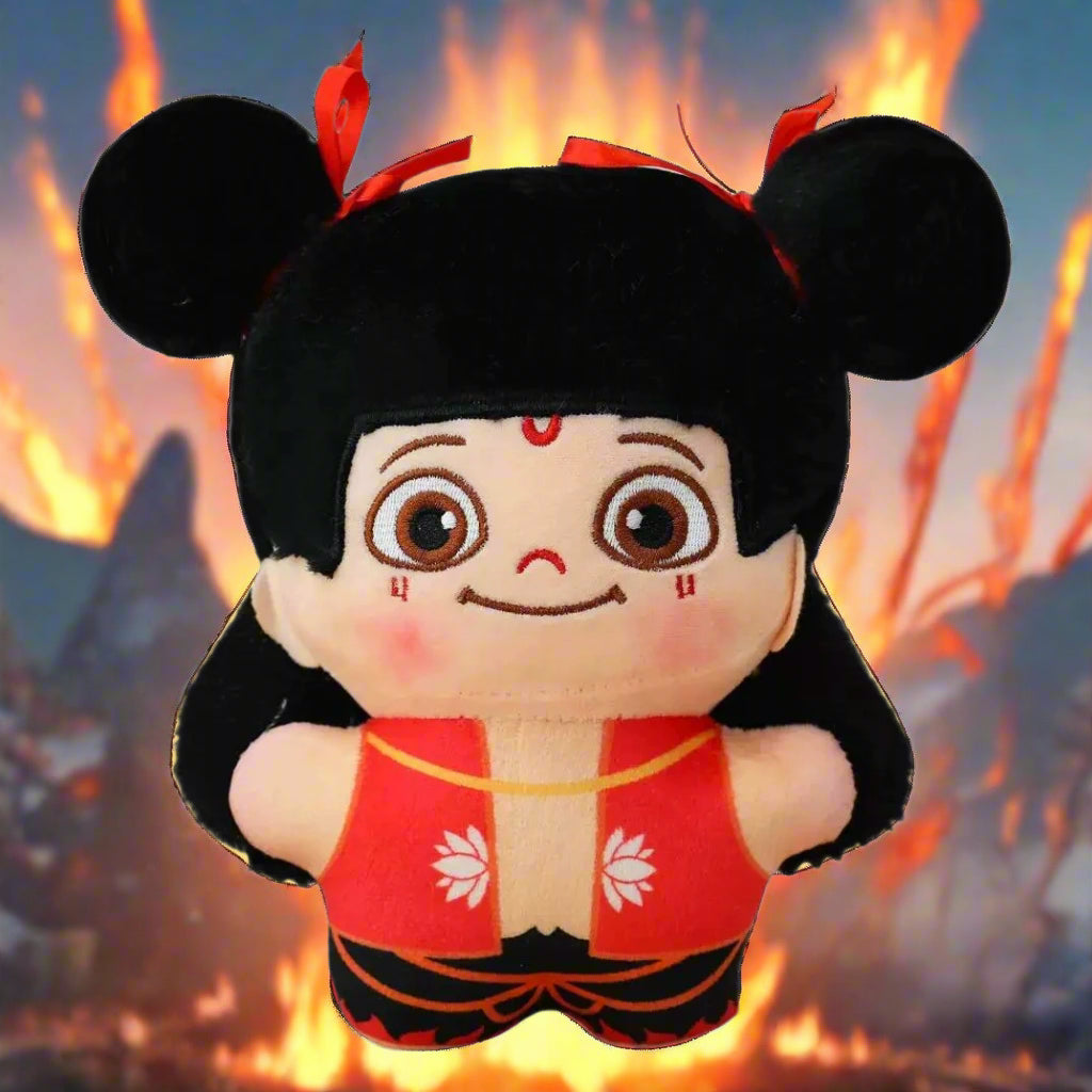 9.9" Wind Fire Wheels Hero Plush Toy Chinese Mythological Ao Bing Plushies for Gift