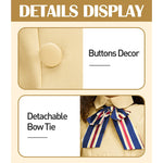 Megan Dress Kids Adults AI Robot Khaki Costume Shirt Dress and Bowknot Full Set for Halloween Carnival