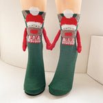 Girls Christmas Dress Headband Magnetic Hand Holding Socks Ready to Ship Xmas Costume in Gift Box