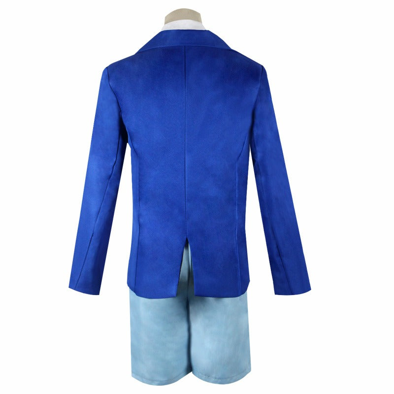Kids Blue School Uniform Anime Case Closed Little Detective Suit for Cosplay