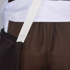 Mens Usopp Cosplay Costume Straw Hats Dark Brown Uniform for Halloween Carnival