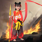 Kids Demon Child Costume Cosplay Outfit With Hair Band and Hun Tian Ling