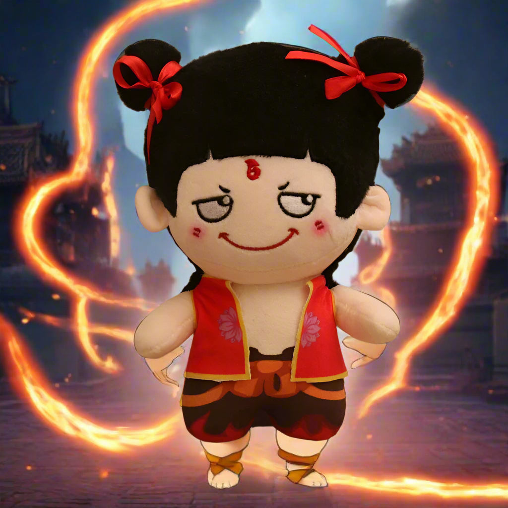 9.9" Wind Fire Wheels Hero Plush Toy Chinese Mythological Ao Bing Plushies for Gift
