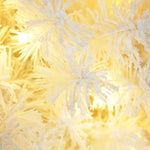 4ft Snowman-Shaped Christmas Tree with 100 Warm Lights Artificial Xmas Tree Holiday Decoration