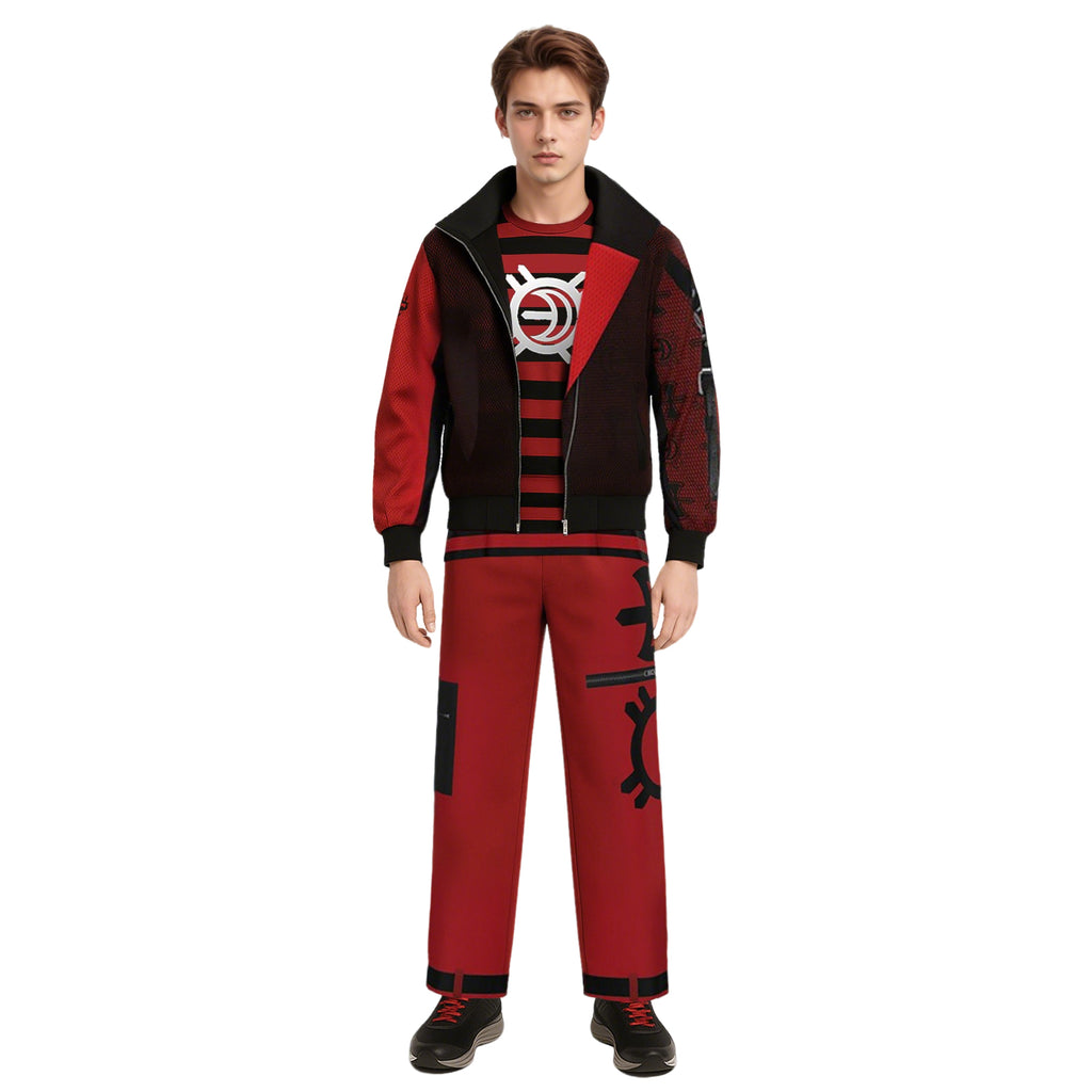 Victor Zombies Costume 3PCS Nightwalker Vampire Victor Cosplay Outfit Jacket T-shirt and Pants Full Set