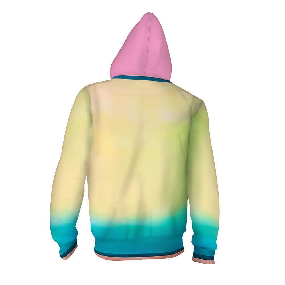 Adult Ember and Wade Hoodies Zip-up Jackets Fashion Element City Cosplay Sweatshirt