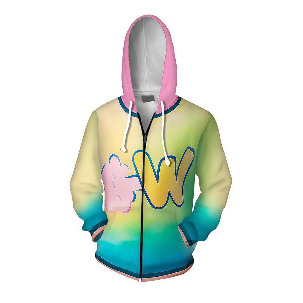 Adult Ember and Wade Hoodies Zip-up Jackets Fashion Element City Cosplay Sweatshirt