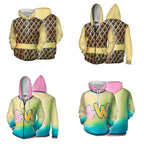 Adult Ember and Wade Hoodies Zip-up Jackets Fashion Element City Cosplay Sweatshirt
