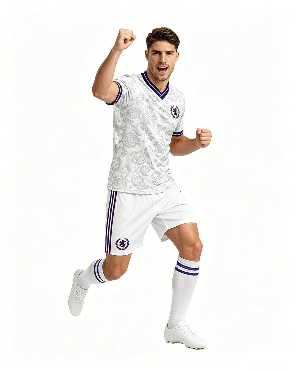 English Football Jersey Matching Dad and Son White Rose Soccer Jersey Set for 2026 Global Events