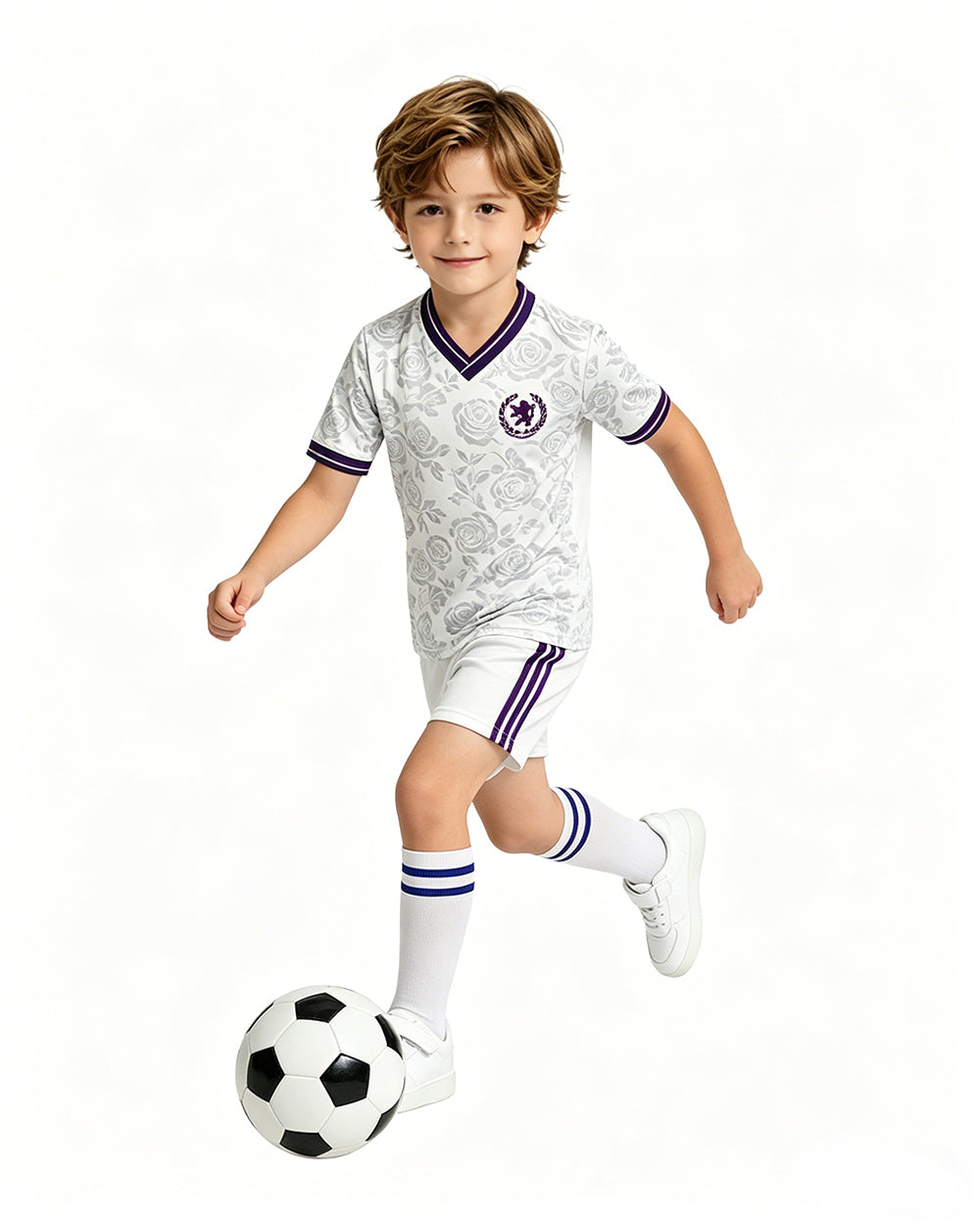 English Football Jersey Matching Dad and Son White Rose Soccer Jersey Set for 2026 Global Events