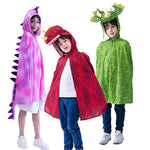 Kids Dinosaur Costume T-Rex Dino Hooded Cloak Triceratops Costume for Cosplay Party