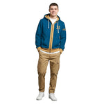 Vault 33 Costume Unisex Zip Up Hoodie Vault Dweller Sweatshirt with Plus Size for Game Player