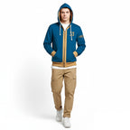 Vault 33 Costume Unisex Zip Up Hoodie Vault Dweller Sweatshirt with Plus Size for Game Player