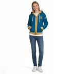 Vault 33 Costume Unisex Zip Up Hoodie Vault Dweller Sweatshirt with Plus Size for Game Player