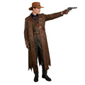 The Ghoul Costume Brown Coat Pants Hat and Accessories Full Set for Cosplay Party