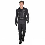 Adult Maximus Costume Black Knight Uniform Tactical Combat Suit Tops Pants Mask and Accessories