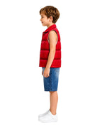 Boys Werewolf Costume Red Vest Tank Top and Shorts 3pcs Suit for Halloween Cosplay