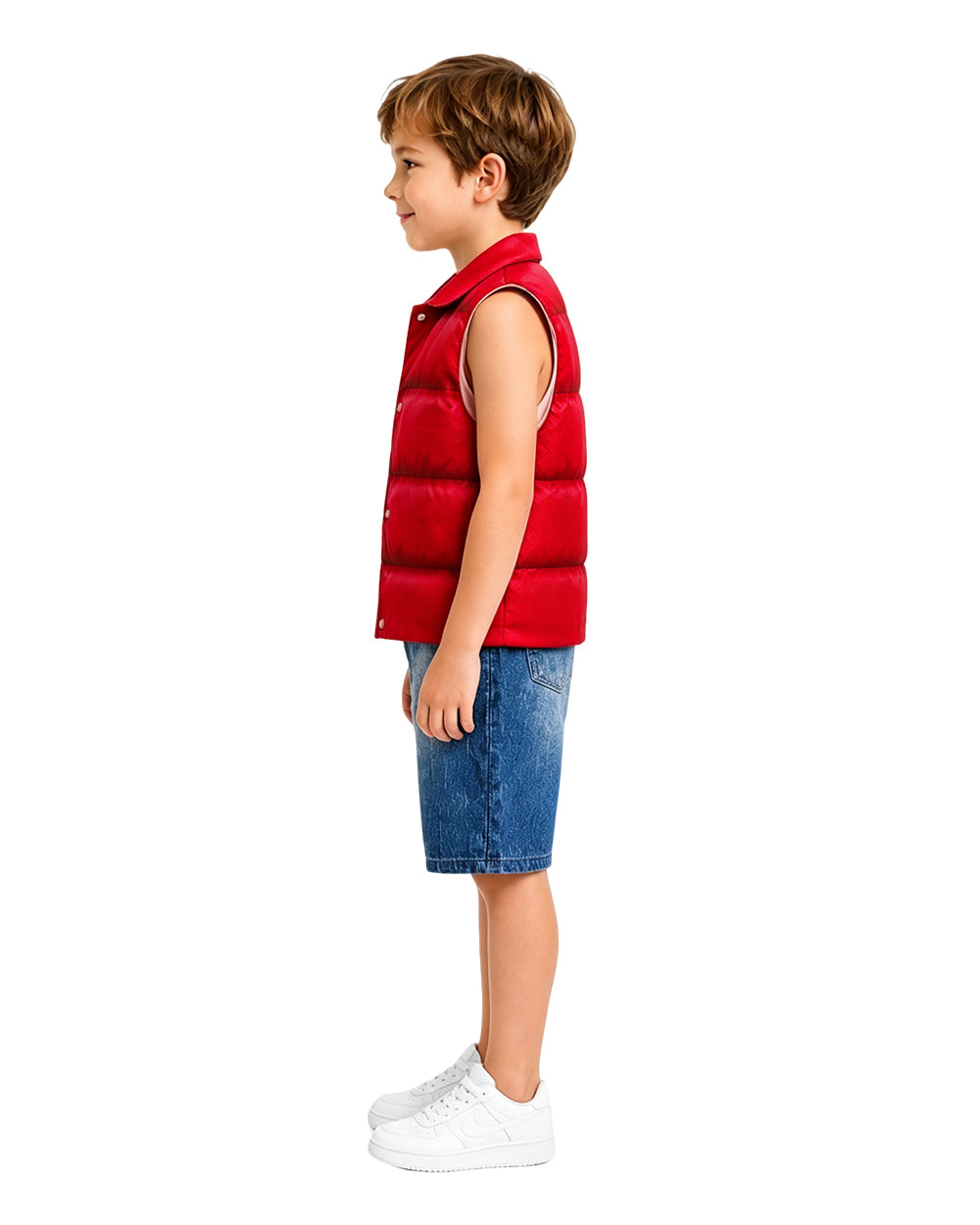 Boys Werewolf Costume Red Vest Tank Top and Shorts 3pcs Suit for Halloween Cosplay