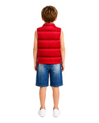Boys Werewolf Costume Red Vest Tank Top and Shorts 3pcs Suit for Halloween Cosplay