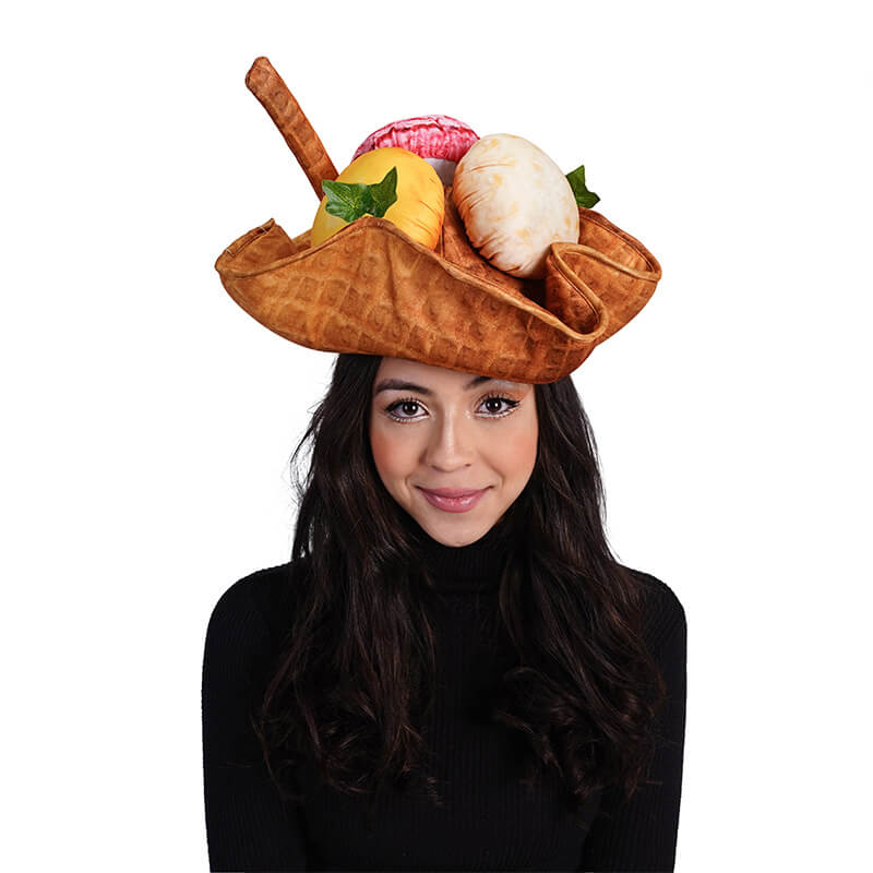 Funny Halloween Hat Unisex Adult Hot Dog Crazy Hat Novelty Food Hat for Holiday Party Dress Up