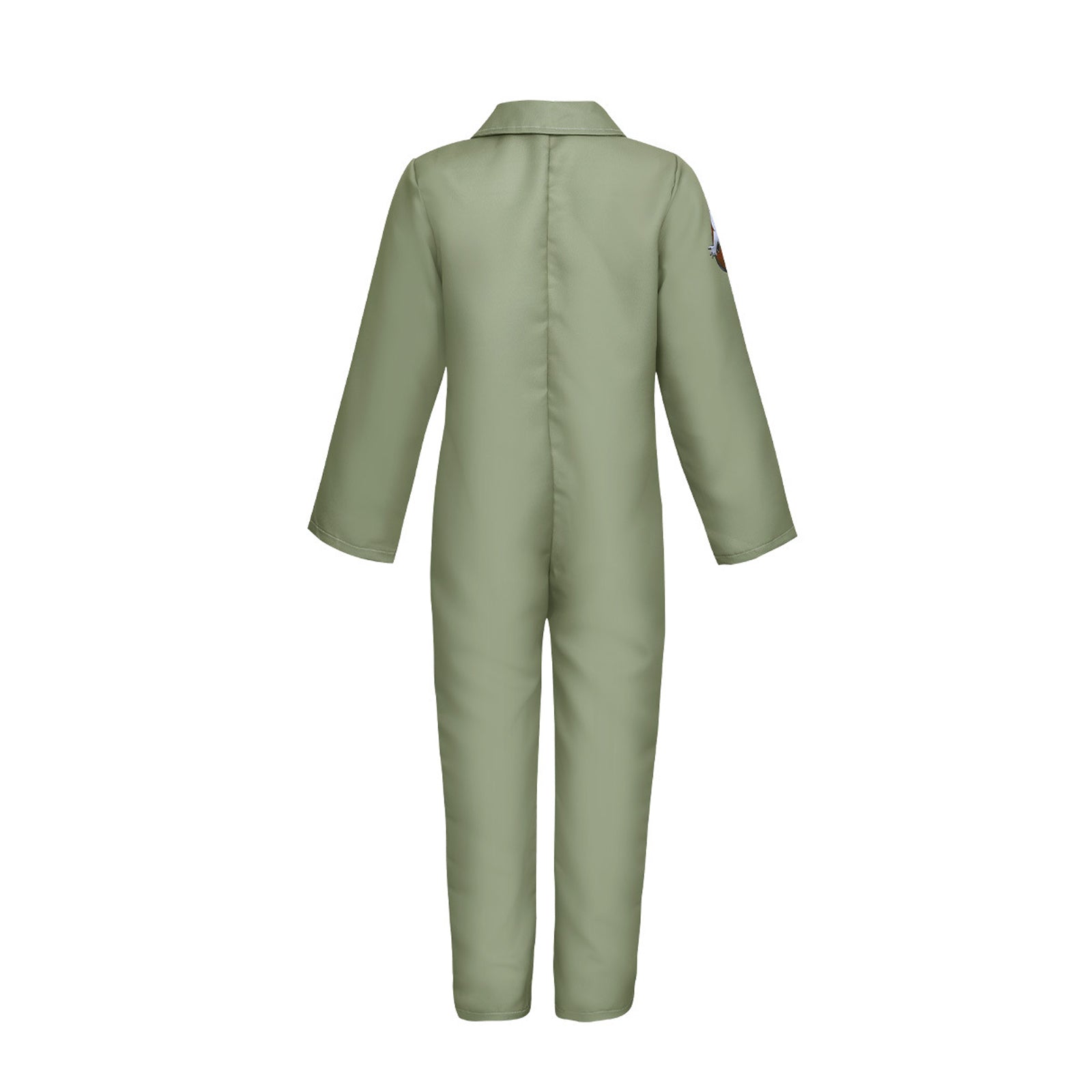 Kids Ghost Hunter Onesie Retro Zipper Front Workwear Jumpsuit for Themed Event Cosplay