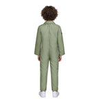 Kids Ghost Hunter Onesie Retro Zipper Front Workwear Jumpsuit for Themed Event Cosplay