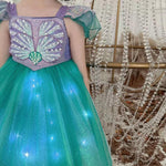 Kids Light Up Mermaid Dress Princess Ariel Dress Up Costume Party Birthday Halloween Costumes