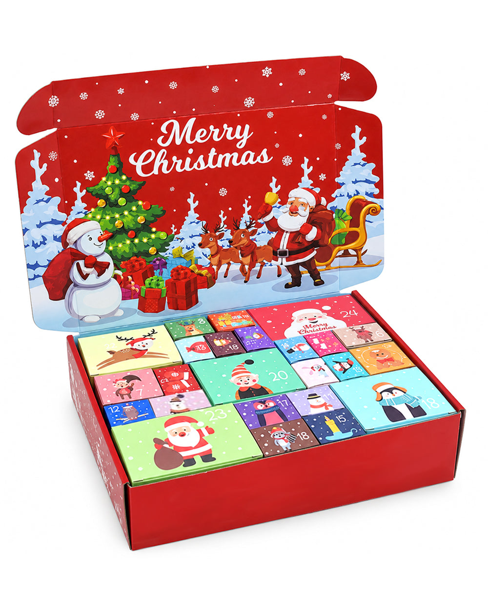 2026 Advent Calendar for Girls 24 Days Christmas Countdown Gift Box with Hair Accessories, Winter Socks, Gloves and More