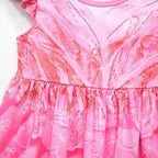 Kids Glinda Pink Dress and Bag The Good Witch Cosplay Outfit for Dress Up Party
