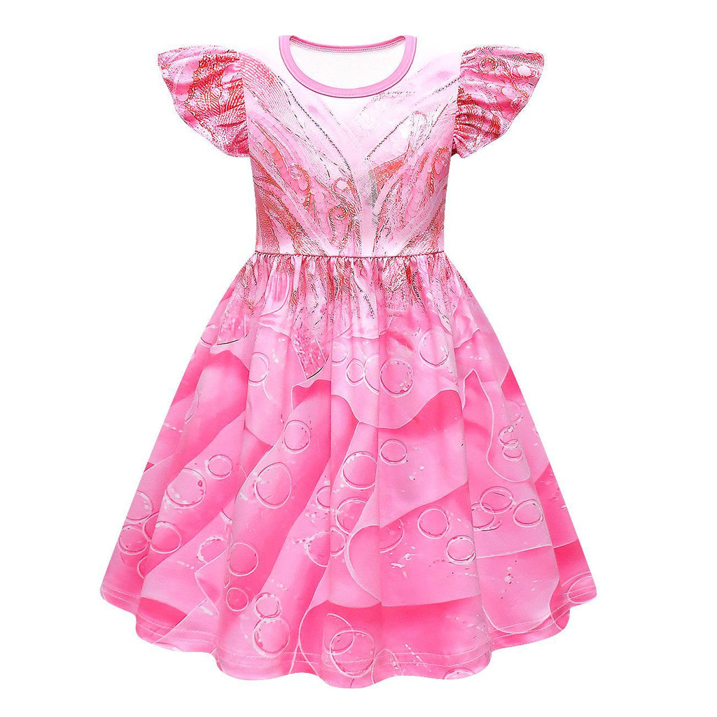 Kids Glinda Pink Dress and Bag The Good Witch Cosplay Outfit for Dress Up Party