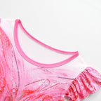 Kids Glinda Pink Dress and Bag The Good Witch Cosplay Outfit for Dress Up Party