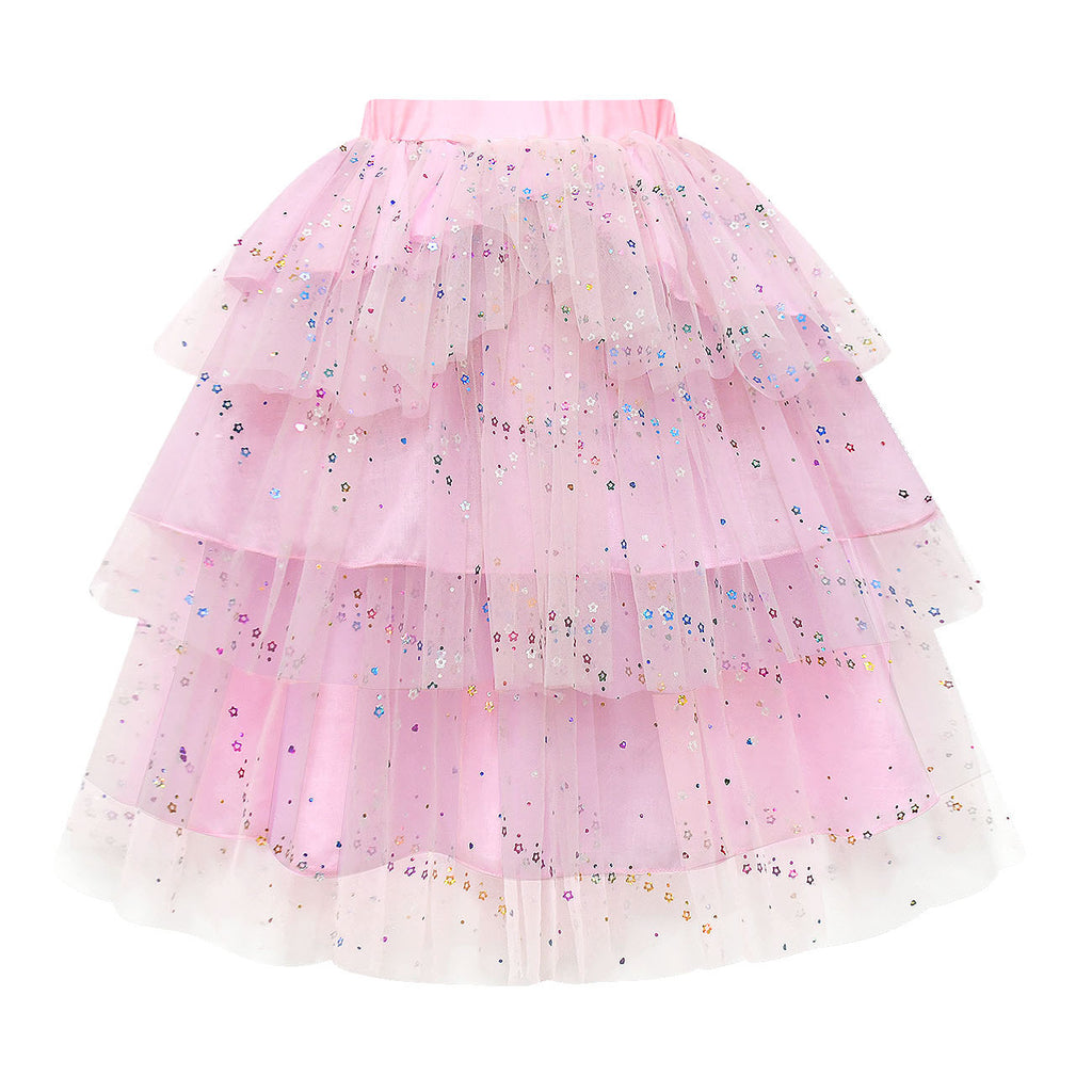 Girls Glinda Costume Pink Glinda Cosplay Outfit Sequins Party Dress Up