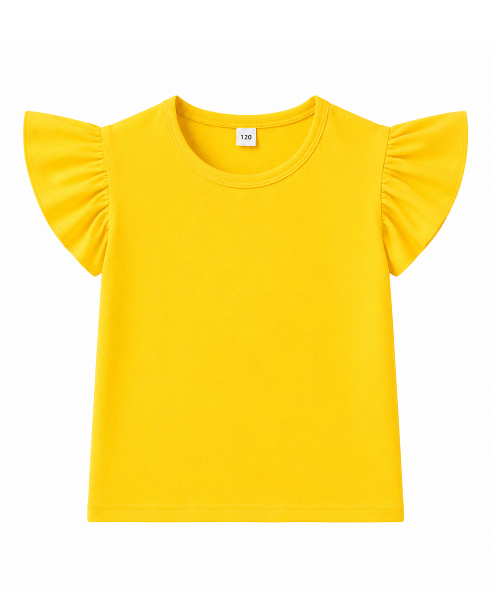 Girls Yellow Monster Costume Cute T-shirt and Denim Dress 2pcs Set for Cosplay Party Daily Wear