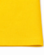 Girls Yellow Monster Costume Cute T-shirt and Denim Dress 2pcs Set for Cosplay Party Daily Wear
